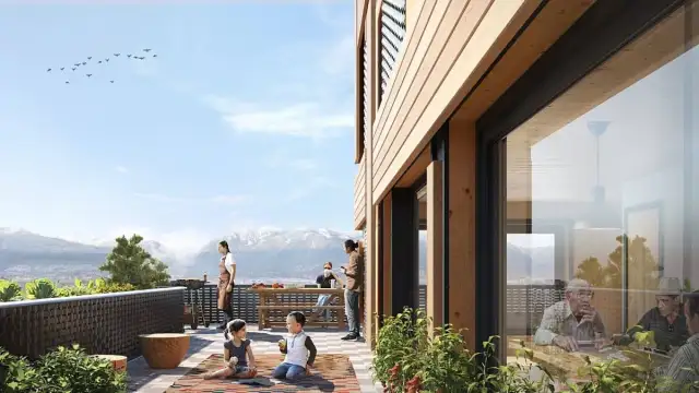 Rendered image of social housing project in Vancouver WA