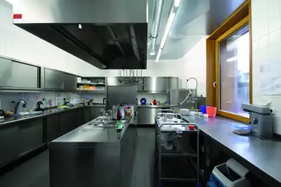 Kitchen of the Schwanheim daycare center, Frankfurt am Main ©Passive House Institute